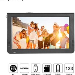 10 Inch Portable Digital Television , 16:9 ATSC HD Multimedia Interface Video Player Color TFT LED Display TV with Rechargeable Battery Support USB TF Card for Car ,Caravan ,Outdoor ,Kitchen