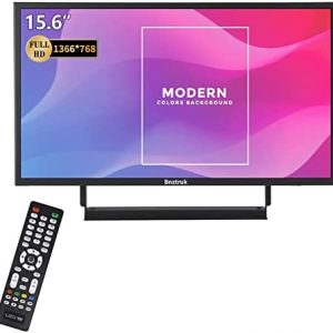 15.6 inch Portable Monitor Bnztruk HD Externer Screen with Port HDMI VGA BNC AV & USB Audio Video Display for Raspberry Pi Laptop Home Kitchen DVR Computer, PC 16:9,1366×768 Color Display