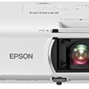 Epson Home Cinema 1080 3-chip 3LCD 1080p Projector, 3400 lumens Color and White Brightness, Streaming/Gaming/Home Theater, Built-in Speaker, Auto Picture Skew, 16,000:1 Contrast, Dual HDMI, White