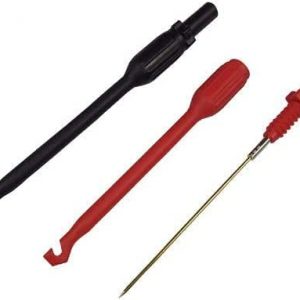 2Pack Multimeter test leads,Power Probe Piercing Probe Set,Auto repair test leads of 4mmm banana clip Red and Black Non-destructive Wire Piercing Probe
