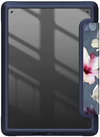 Fintie Hybrid Slim Case for 6.8" Kindle Paperwhite (11th Generation-2021) and Kindle Paperwhite Signature Edition - Shockproof Cover with Transparent Back Shell, Blooming Hibiscus - Image 9