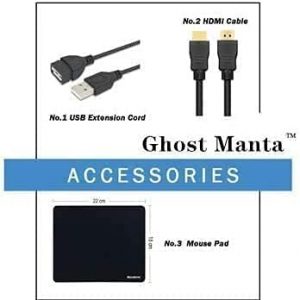 2022 Newest HP 14″ HD Laptop Light-Weight, AMD 3020e(Up to 2.6GHz), 8GB RAM, 128GB SSD + 64GB eMMC, 1 Year Office 365, WiFi, Bluetooth 5, USB Type-A&C, HDMI, Webcam w/Ghost Manta Accessories