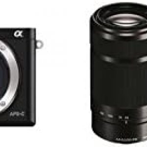 Sony Alpha a6000 Digital Camera Wi-Fi w/ 18-55mm 55-210mm Zoom Lens Bundle (Renewed)