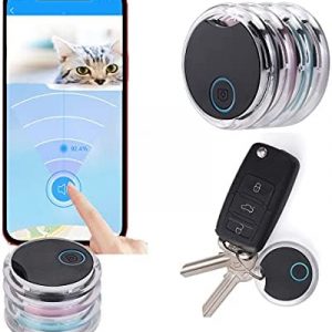 4 Pack Smart Bluetooth Tracker & Bluetooth Key Finder – Key Locator Device with App,GPS Tracking Device for Kids Pets Keychain Wallet Luggage,APP Control Compatible iOS Android