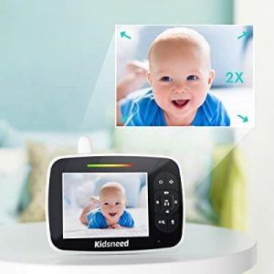 Baby Monitor, 3.5″ Screen Video Baby Monitor with Camera and Audio, Remote Pan-Tilt-Zoom , Night Vision, VOX Mode, Temperature Monitoring, Lullabies, 2-Way Talk, 960ft Range