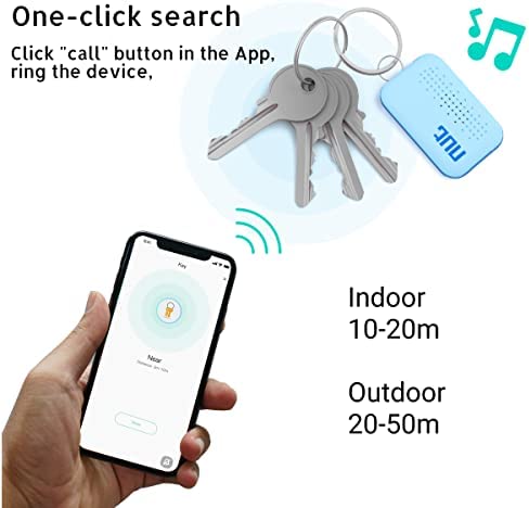 Nutale Key Finder Locator Mini Smart Bluetooth Tracker Anti-Lost Bidirectional Alarm Mode Wallet Tracker Key Finder Keychain for Find Key Pets Luggage Wallet - Blue (4Pack) - Image 7