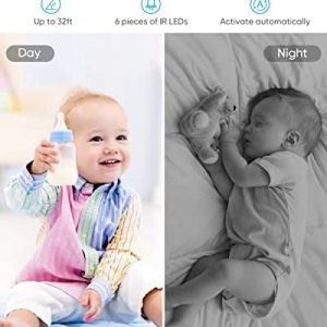 Indoor Security Camera DJHH 1080P HD Wireless Baby Monitor with Camera, WiFi Pet Camera & Night Vision & Motion Detection for Baby Dog Nanny Elder (1 Pack)