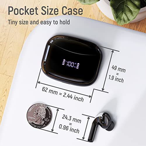 Bluetoth Headphones 50H Playback True Wireless Earbuds with Wireless Charging Case Waterproof Earphones in-Ear Headset with Microphone for Android iOS Laptop TV Gaming Computer Sport ZINGBIRD-VEAT00L - Image 6