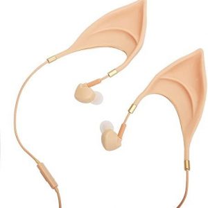 Urbun Elf Earbuds Headphones – Elegant Elves Ear Design Ultra-Soft Corded Earphone Perfect Sound Quality Fairy’s Adorable Cosplay Headset Spirit Costume Accessories
