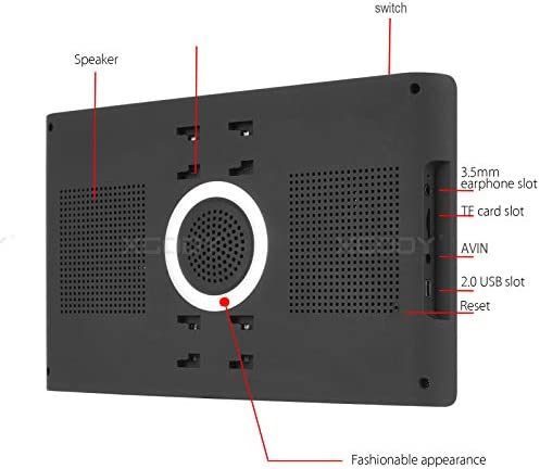 9inch Truck GPS Navigation for Car Big Touchscreen GPS Navigator Bluetooth AV-in XGODY 8GB ROM SAT NAV System Navigator Driving Alarm Lifetime map Updates - Image 6