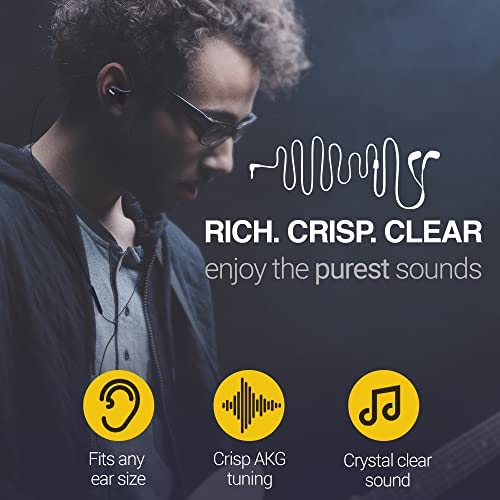 Samsung AKG Earbuds Original USB Type C in-Ear Earbud Headphones with Remote & Mic for Galaxy A53 5G, S22, S21 FE, S20 Ultra, Note 10, Note 10+, S10 Plus - Braided - Includes Velvet Pouch - Black - Image 5