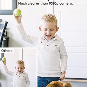 Reolink E1 Pro 4MP HD Plug-in Home Security Indoor Camera with 2.4/5 GHz Wi-Fi, Two Way Talk, Motion Alert, Multiple Storage Options, Ideal for Baby Monitor/ Pet Camera