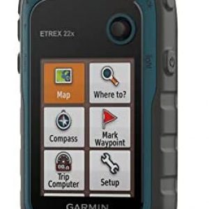 Garmin eTrex 22x, Rugged Handheld GPS Navigator, Black/Navy