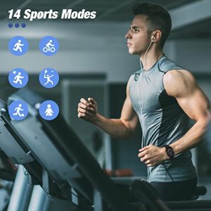 Smart Watch, WEWATCH Smartwatch, Fitness Tracker with Heart Rate Monitor, Blood Oxygen Monitor, Sleep Monitor, IP68 Waterproof, AMOLED Screen Compatible with iPhone & Android