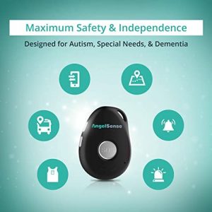 AngelSense Personal GPS Tracker for Kids, Teen, Autism, Special Needs, Elderly, Dementia – 2-Way Auto-Answer Speakerphone & SOS Button – School Bus Tracking – Easy-to-Use App