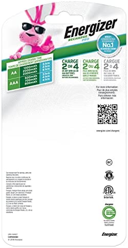 Energizer AA and AAA Battery Charger with 4 AA NiMH Rechargeable Batteries, Recharge Pro Battery Charger for Double A Batteries and Triple A Batteries - Image 9