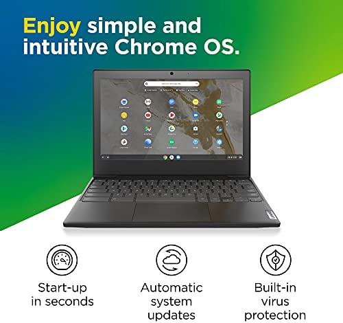 Lenovo IdeaPad 3 11 Chromebook Laptop, 11.6" HD Display, Intel Celeron N4020, 4GB RAM, 64GB Storage, Intel UHD Graphics 600, Chrome OS, Onyx Black - Image 4