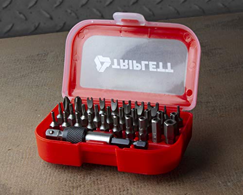 Triplett Security Bit Kit 32-Piece Kit with 30 Industrial-Grade Bits for Tamper Proof Fasteners (TSBK-001) - Image 5
