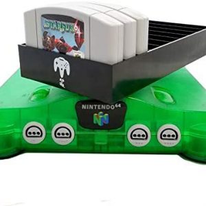 Collector Craft, Black, N64 Compatible Cartridge Holder, N64 Game Tray, Holds 10 Games, Organization, Retro Video Game Collection, Works with Nintendo 64 NTSC and PAL Cartridges