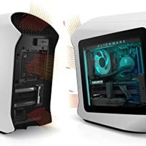 Alienware Aurora R13 Gaming Desktop – Intel Core i7-12700F, 16GB DDR5 RAM, 512GB SSD + 1TB HDD0, Nvidia RTX 3060Ti LHR 8GB GDDR6, Air Cooled, Killer, WiFi 6, Bluetooth 5.2, Windows 11 Home – White