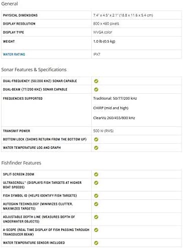 Garmin Striker Plus 5cv with Transducer, 5" GPS Fishfinder with CHIRP Traditional and ClearVu Scanning Sonar Transducer and Built In Quickdraw Contours Mapping Software - Image 7
