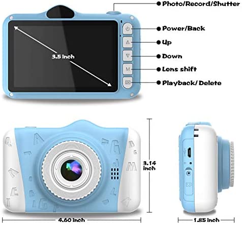 WOWGO Kids Digital Camera - 12MP Children's Camera with Large Screen for Boys and Girls, 1080P Rechargeable Electronic Camera with 32GB TF Card - Image 4