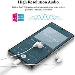 USB C Headphones for iPad Pro,USB Type C Earphones HiFi Stereo USB C Wired Earbuds with Microphone Volume Control for Samsung Galaxy S22 Ultra S21 Ultra S20 FE Note 20,Pixel 6 5 4 3XL,OnePlus 9 8 7T