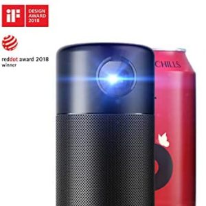 Anker NEBULA Capsule, Smart Wi-Fi Mini Projector, 100 ANSI Lumen Portable Projector, 360° Speaker, Movie Projector, 100 Inch Picture, 4Hr Video Playtime for Inside and Outside, Watch Anywhere