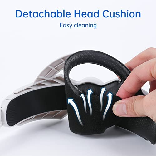 Oculus Quest 2 Upgraded Headset Battery Pack, Fast Charging VR Power, Lightweight and Comfortable Adjustable Convenient Decompression VR Headset, Enhanced VR Comfort and Game time - Image 3