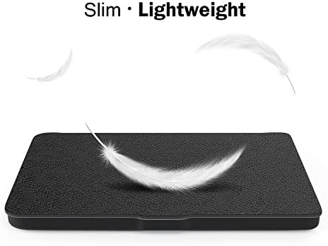 MoKo Case for Kobo Clara HD 6" 2018 E-Reader Cover Case, Premium Ultra Compact Protective Sleep Wake Up Slim Lightweight Cover Case for Kobo Clara HD 6" Tablet/e-Reader, Black - Image 8