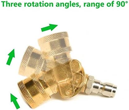 Pressure Washer Gun Accessories Kit: 4000 PSI Power Washer Wand Attachment w/High Pressure Extension, Pivot Connector, Male Adapter Parts & Quick Connect Water Spray Nozzles for Car Wash or Concrete - Image 6