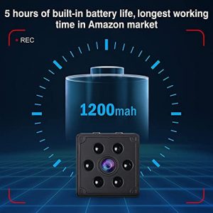 Spy Camera Mini WiFi Hidden Camera Small Nanny Cam 1080P Wireless Portable Indoor Outdoor Home Security Cameras with Phone App, Motion Detection, Night Vision,Small Cam 2022 Upgrade