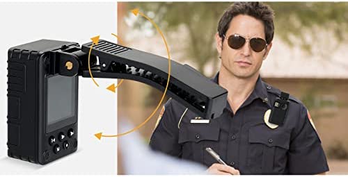 Oncheer 1080P Police Body Camera: Portable Night Vision Audio Video Cam with 64G SD Card, Waterproof Wearable Security Bodycam, Loop Recording 10h Recorder for Law Enforcement - Image 5