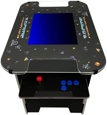 Game Classics Commercial Grade Cocktail Arcade Machine 400 Electronic Games, 2 Player, 19inches LCD Screen, Sided Retro Video Table 3 Year Warranty, Black - Image 4