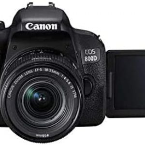 Canon EOS Rebel 800D/T7i DSLR Camera with 18-55 4-5.6 is STM Lens (1895C002) + 64GB Card + Color Filter Kit + Case + Photo Software + LPE17 Battery + External Charger + More (Renewed)