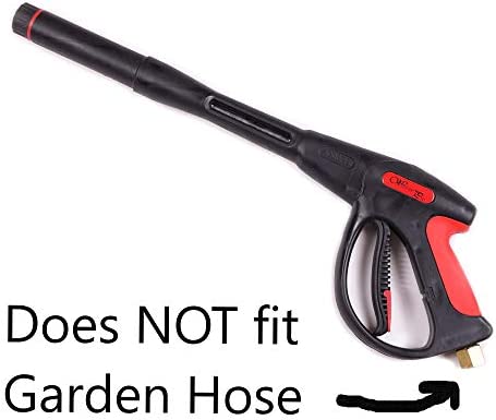 Pressure Washer Gun Accessories Kit: 4000 PSI Power Washer Wand Attachment w/High Pressure Extension, Pivot Connector, Male Adapter Parts & Quick Connect Water Spray Nozzles for Car Wash or Concrete - Image 2