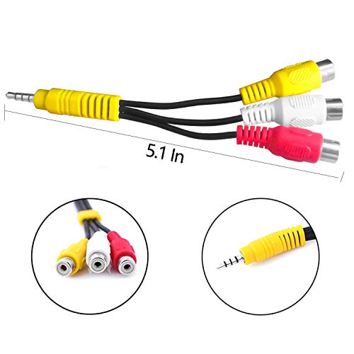 Replacement for Hisense TV Video AV Component Adapter Cable, 3.5mm to 3 RCA AV Input Adapter CBF Signal Cable for Samsung, TCL, LG,Sony Hisense TV & More - Image 5