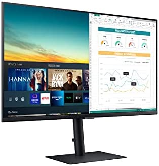 SAMSUNG M5 Series 32-Inch FHD 1080p Smart Monitor & Streaming TV (Tuner-Free), Netflix, HBO, Prime Video, & More, Apple Airplay, Height Adjustable Stand, Built-in Speakers (LS32AM502HNXZA) - Image 2