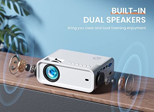 WiFi Mini Projector, ACROJOY 9000 Lumens Video Projector w/ Tripod, HD 1080P & 240" Display Supported, Portable Movie Outdoor Projector Compatible with TV Stick, HDMI, VGA, TF, AV, USB, iOS & Android… - Image 7