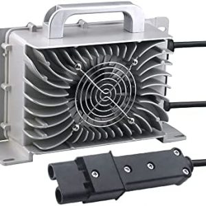 48V 15A Battery Charger for Yamaha Golf Cart G19 G22, with 2 Pin Plug, IP67 Waterproof