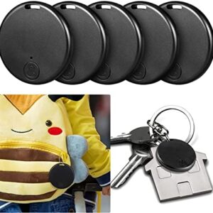 5 Packs Portable GPS Tracking Mobile Tracking Smart Anti Loss Device Key Finder Locator GPS Smart Finders Tracker Device for Kids Dog Pet Cat Wallet Keychain Luggage, Alarm Reminder, App Control