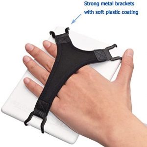 TFY Security Hand Strap Holder Finger Grip Compatible with Kindle E-Readers – Kindle e-Reader 6Inch / Kindle Paperwhite / Voyage / Oasis / Nook GlowLight Plus / Sony PRS-300 / PRS-350 (Black)