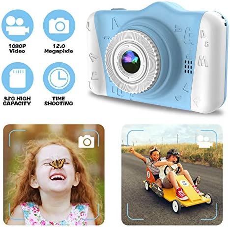 WOWGO Kids Digital Camera - 12MP Children's Camera with Large Screen for Boys and Girls, 1080P Rechargeable Electronic Camera with 32GB TF Card - Image 3