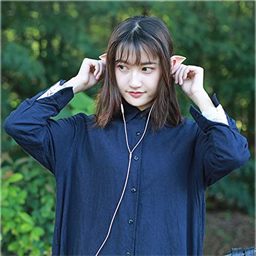 Urbun Elf Earbuds Headphones - Elegant Elves Ear Design Ultra-Soft Corded Earphone Perfect Sound Quality Fairy's Adorable Cosplay Headset Spirit Costume Accessories - Image 7