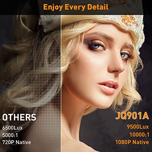 Projector, 9500L Projector with WiFi and Bluetooth - CRAZVIEW 5G Portable Video Projector , Outdoor Projector Native 1080P Support 350'' Display Compatible with Android/iOS/Tv Stick/Pc - Image 2