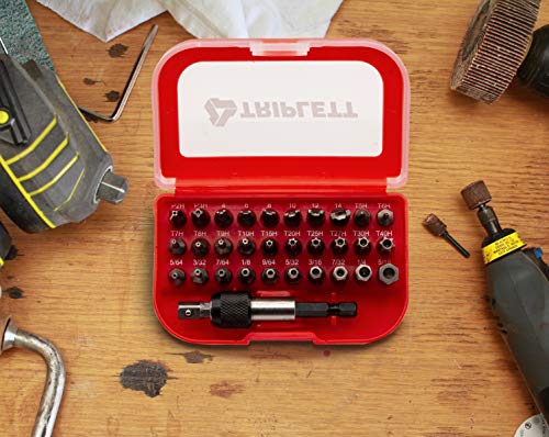 Triplett Security Bit Kit 32-Piece Kit with 30 Industrial-Grade Bits for Tamper Proof Fasteners (TSBK-001) - Image 6