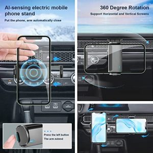 BIXUAN Car Mount Phone Holder for 2022 2023 Civic Air Vent Car Electric Mobile Phone Holder Vent Phone Mount for Car with Expandable Grip 2022 2023 Civic Accessories 360 Degree Rotation