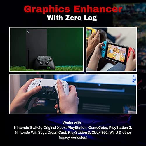 Marseille mClassic Plug-and-Play Video Game Console 1440p/4K Upscaler - Upgrade Your Graphics Card in Real Time with No Lag for Nintendo Switch, PlayStation, Xbox, Wii, GameCube, Dreamcast and more! - Image 7