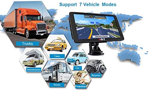 XGODY GPS Navigation for Car Truck GPS Navigation System 2022 Map 7 Inch Touchscreen Car GPS Navigator 8GB 256M with Voice Guidance and Speed Camera Warning Auto GPS with Lifetime Free Map Update - Image 8