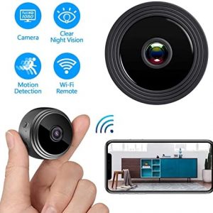 Crazypig 1080P HD Camera – Home Wireless Mini WiFi Camera Security Video Audio Recorder Camcorder Night Vision Micro Cam – Smart WiFi Portable Home Office Outdoor Indoor Room Cameras